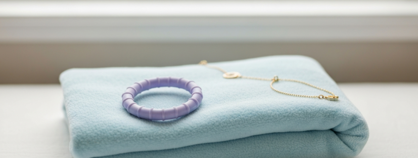 Anneau de dentition, alternative sûre au collier d'ambre pour bébé